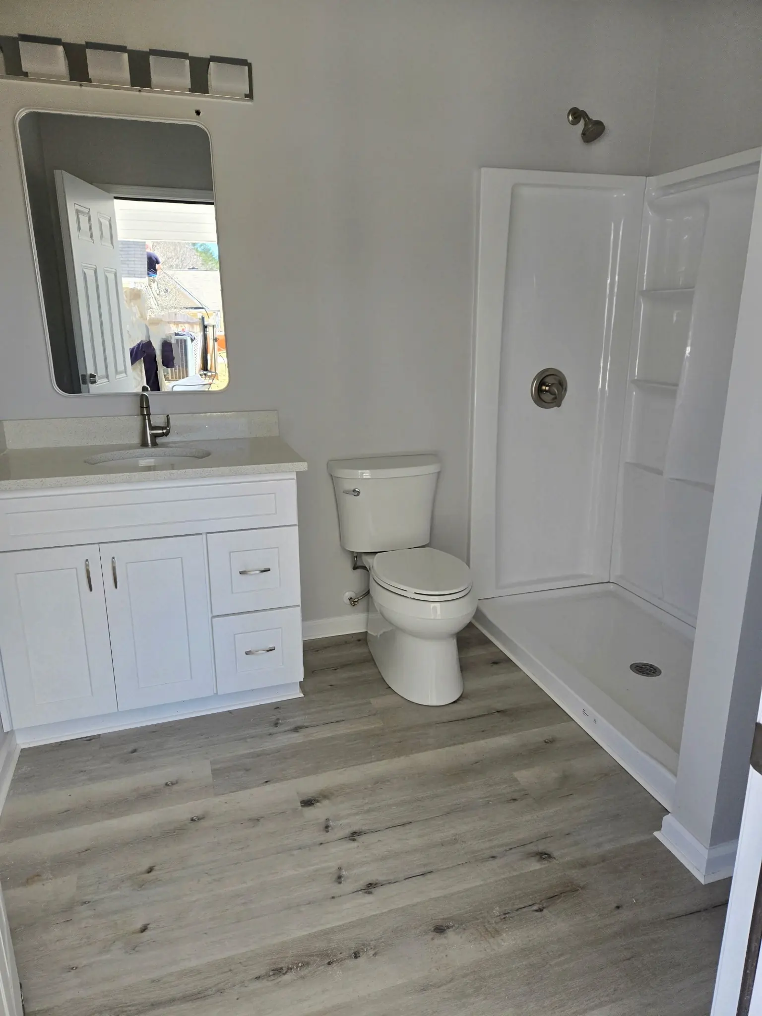Pool house bathroom