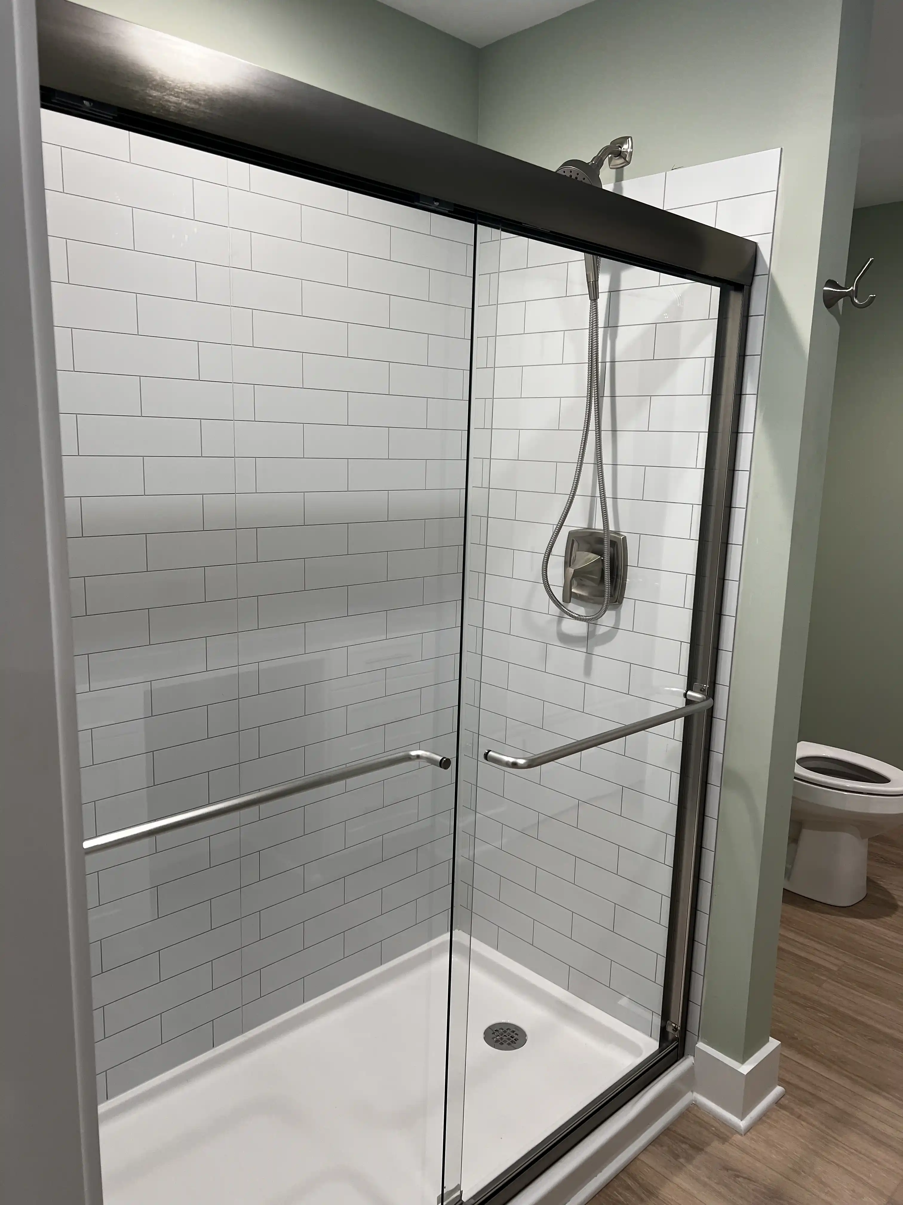 Basement bathroom finish