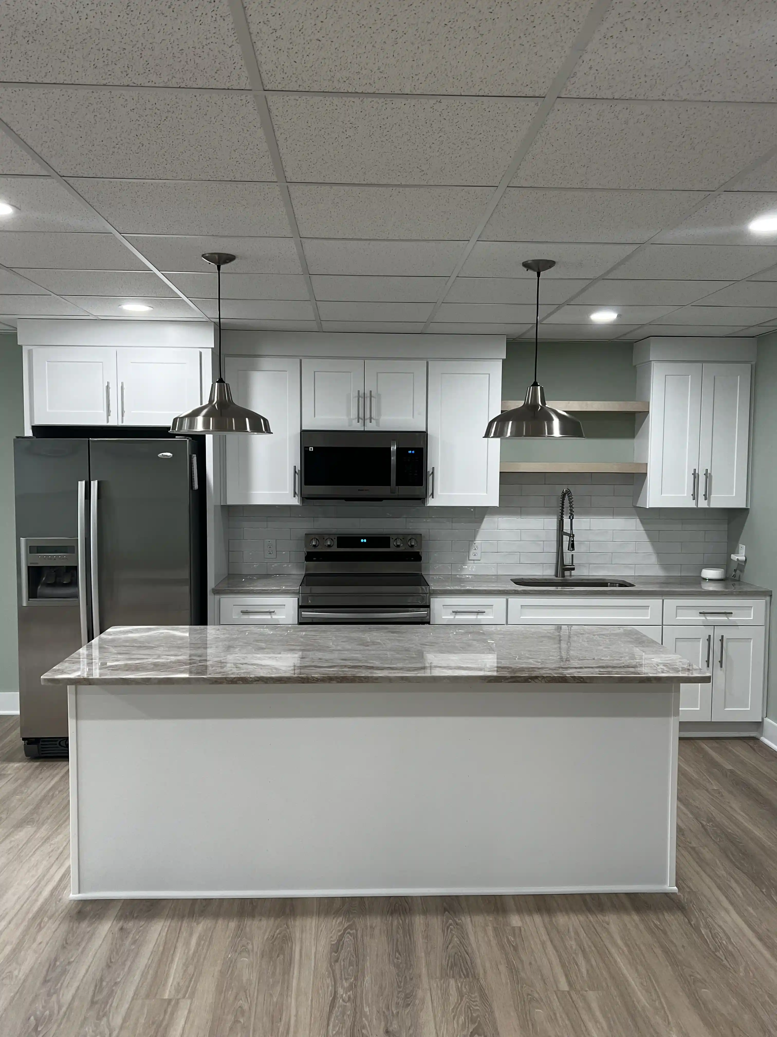 Basement kitchen finish