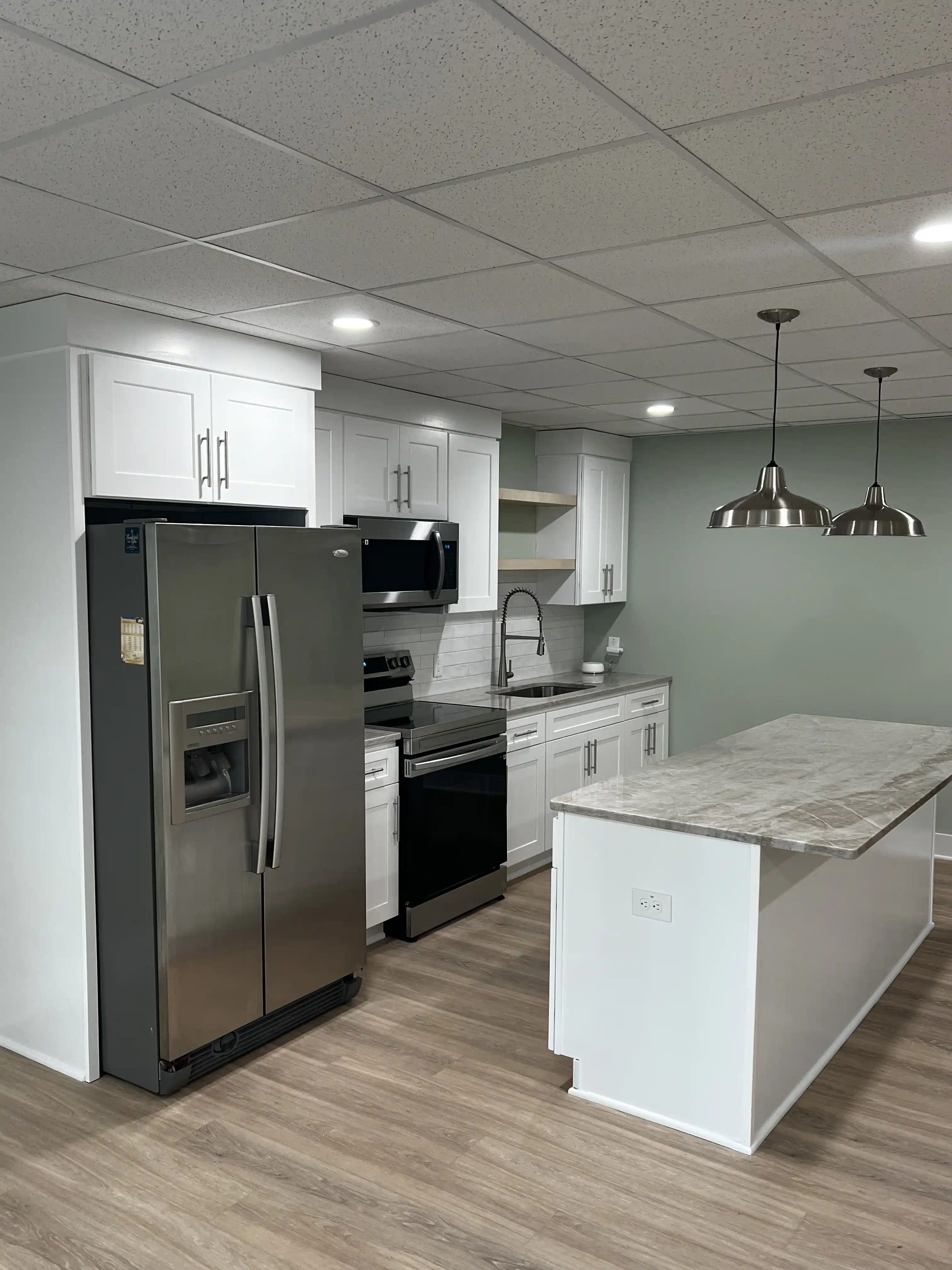 Basement kitchen finish
