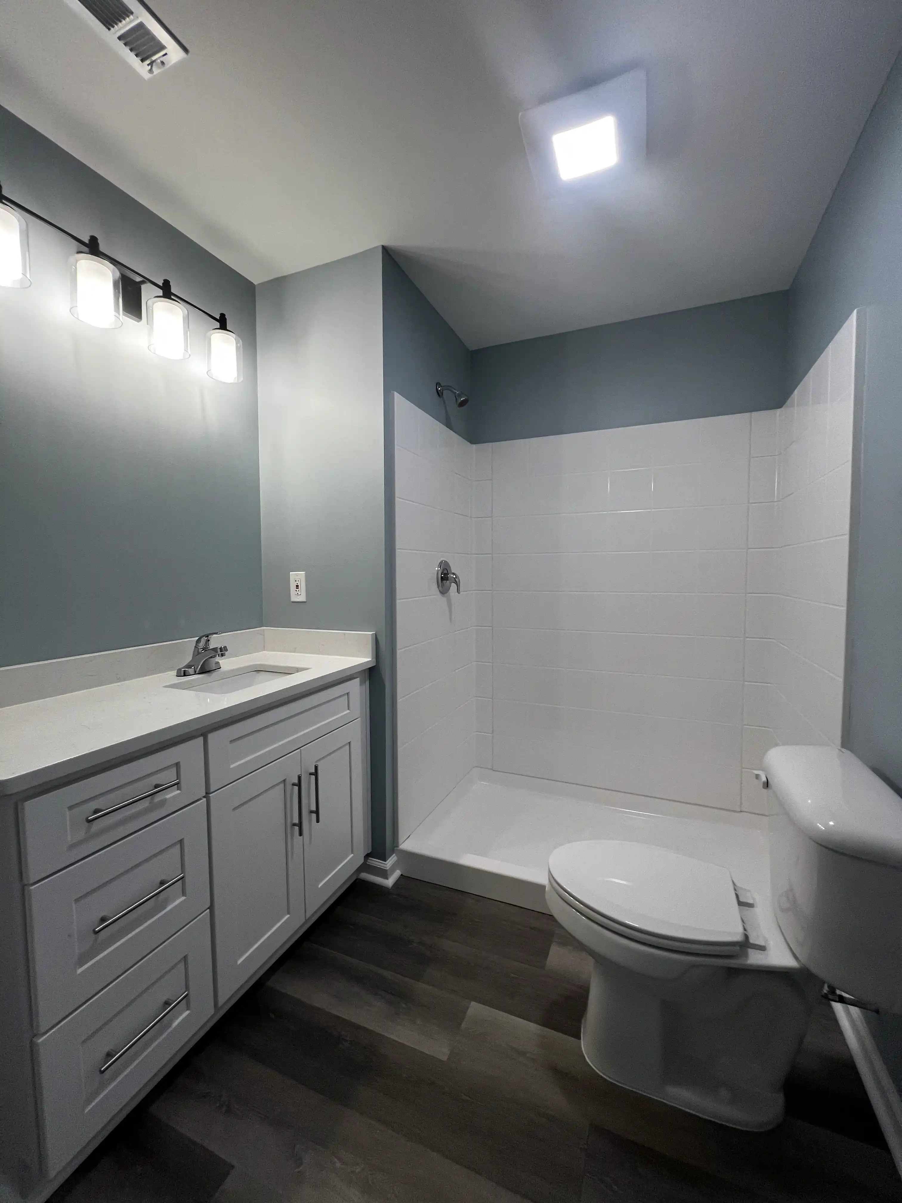 Doctor's office bathroom addition