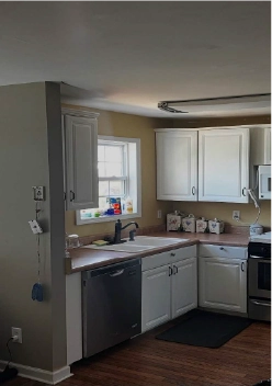 Kitchen renovation before view 2